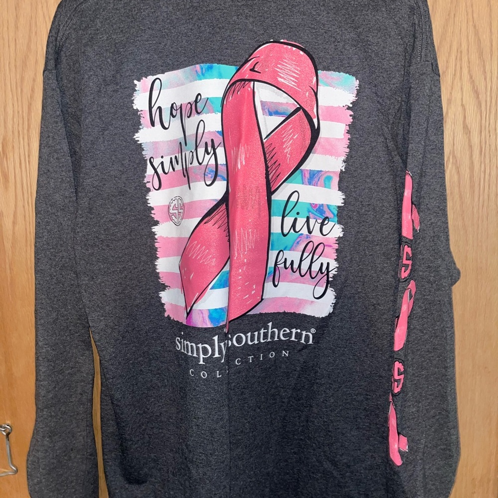 Simply southern cancer ribbon Long sleeve